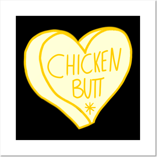 Guess What Chicken Butt Wall Art by ROLLIE MC SCROLLIE